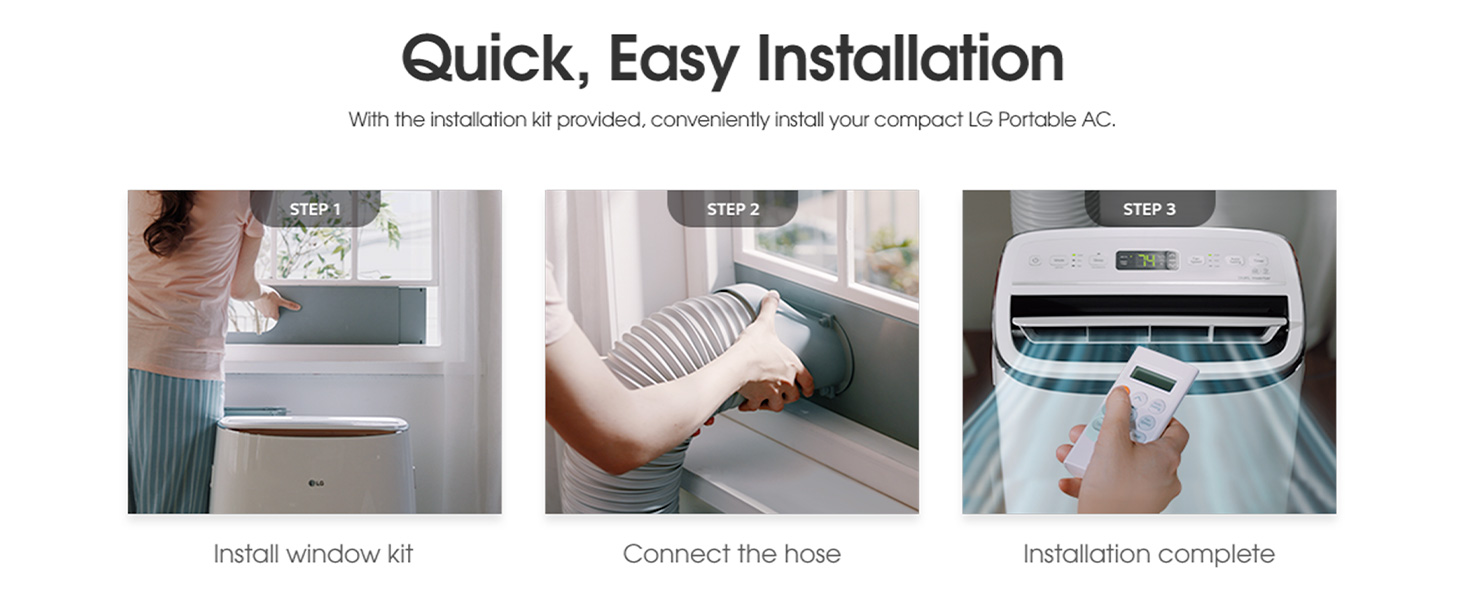 LG LP1022FVSM. 10,000 BTU Dual Inverter Smart Portable Air Conditioner